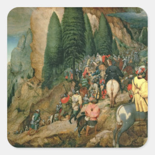 Umwandlung von St Paul, 1567 Quadratischer Aufkleber