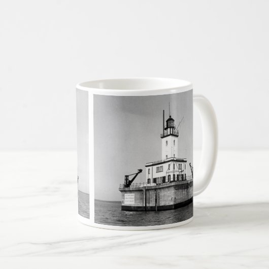 Umweg-Riff-Leuchtturm Kaffeetasse (VorderseiteRechts)