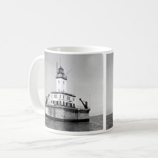 Umweg-Riff-Leuchtturm Kaffeetasse (Vorderseite Links)