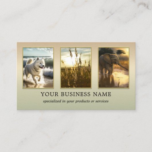 Umwelt im Grünen - QR-Foto - Visitenkarte (Vorderseite)