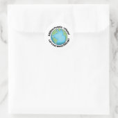Umwelt Logo Runder Aufkleber (Tasche)