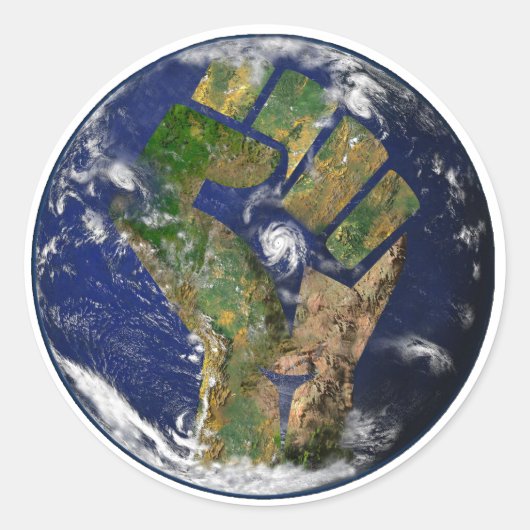 Umwelt-Power Runder Aufkleber (Vorderseite)