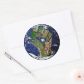 Umwelt-Power Runder Aufkleber (Umschlag)