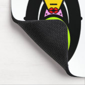 Umwelt und Affen-Maskottchen v1 Mousepad (Ecke)