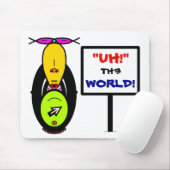 Umwelt und Affen-Maskottchen v1 Mousepad (Mit Mouse)