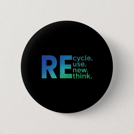 Umweltaktivismus des Kindes - Wiederverwendung Ger Button (Vorderseite)
