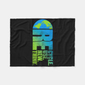 Umweltaktivismus Recycle Wiederverwendung neu über Fleecedecke (Vorderseite (Horizontal))