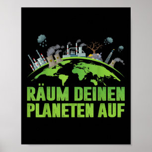 Umweltaktivist des Earth Day Poster