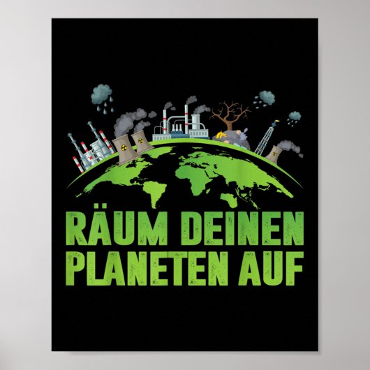 Umweltaktivist des Earth Day Poster (Vorne)