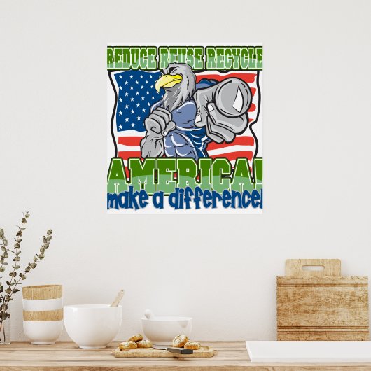 UmweltAmerika Poster (Küche)