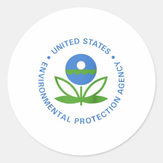 Umweltbehörde EPA-Logo-Umgebung Runder Aufkleber (Vorderseite)