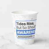 Umweltbewusstsein bei der Verschmutzung durch Plas Pappbecher (Vorderseite)