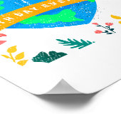 Umweltbewusstsein Erdentag Täglich Herz E Poster (Ecke)