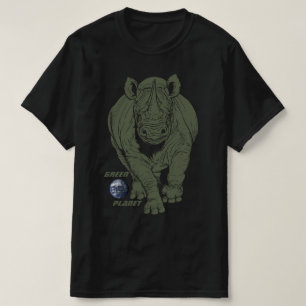 Umweltbewusstsein Grüner Planet T-Shirt