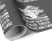 Umweltbewusstsein im Naturschutz Geschenkpapier (Rolleneckpunkt)
