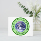 Umweltbewusstsein Postkarte (Stehend Vorderseite)