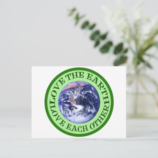 Umweltbewusstsein Postkarte (Stehend Vorderseite)