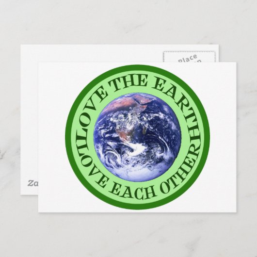 Umweltbewusstsein Postkarte (Vorne/Hinten)