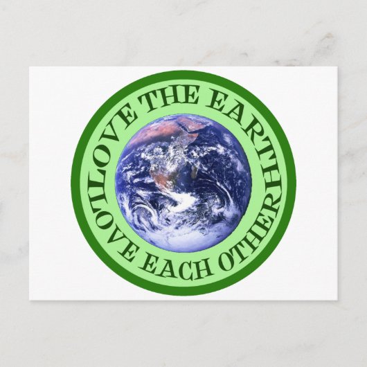 Umweltbewusstsein Postkarte (Vorderseite)