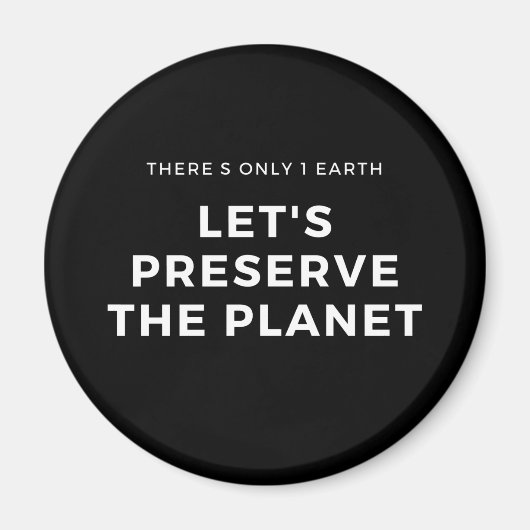 Umweltbewusstsein stoppt Klimawandel Magnet (Vorne)