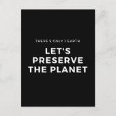 Umweltbewusstsein stoppt Klimawandel Postkarte (Vorderseite)