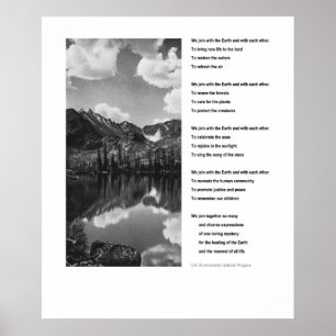 Umweltdatentest inspirierendes Poster