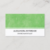 Umweltforscher Ökologe Green Visitenkarte (Vorderseite)