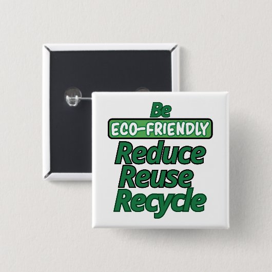 umweltfreundlich button (Vorne & Hinten)