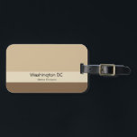 Umweltfreundliche Farben für Reisende Gepäckanhänger<br><div class="desc">Niedlich minimalistischer Erdton,  naturbraun für umweltfreundliche Menschen. Gute Reise!</div>