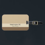 Umweltfreundliche Farben für Reisende Gepäckanhänger<br><div class="desc">Niedlich minimalistischer Erdton,  naturbraun für umweltfreundliche Menschen. Gute Reise!</div>