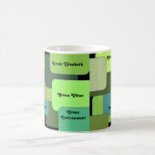 Umweltfreundliche Motivation Abstrakt Kaffeetasse (Mittel)