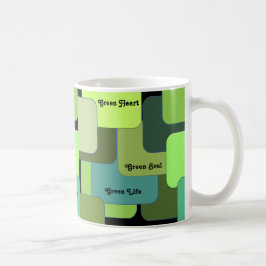 Umweltfreundliche Motivation Abstrakt Kaffeetasse