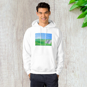Umweltfreundliche Solarpanel-Landschaft Hoodie