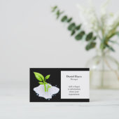 Umweltfreundliche Visitenkarten Visitenkarte (Stehend Vorderseite)