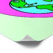 Umweltfreundliches Plakat gerecycelt (Ecke)