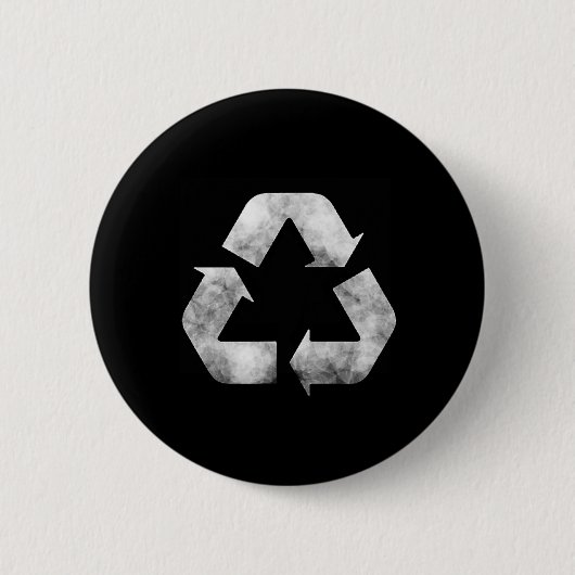 Umweltfreundliches Zeichen - Alles-Recycler Button (Vorderseite)