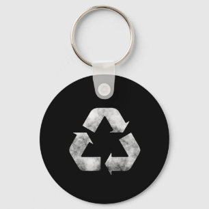 Umweltfreundliches Zeichen - Alles-Recycler Schlüsselanhänger