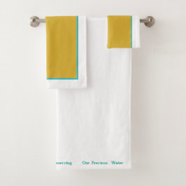 Umwelthinweise für Handtuch-Set Badhandtuch Set