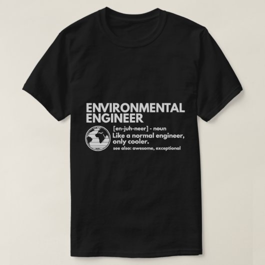 Umweltingenieur Definition Funny Engineer T-Shirt (Design vorne)