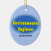 Umweltingenieur Oval Keramik Ornament (Rechts)