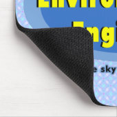 Umweltingenieur Oval Mousepad (Ecke)