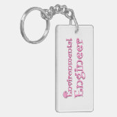 Umweltingenieur Pink Schlüsselanhänger (Vorderseite links)