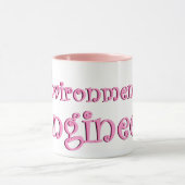 Umweltingenieur Pink Tasse (Zentrum)