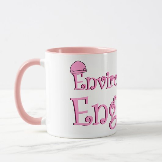 Umweltingenieur Pink Tasse (Links)