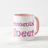 Umweltingenieur Pink Tasse (VorderseiteRechts)
