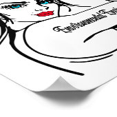 Umweltingenieur Rosie The Riveter Button Up Poster (Ecke)