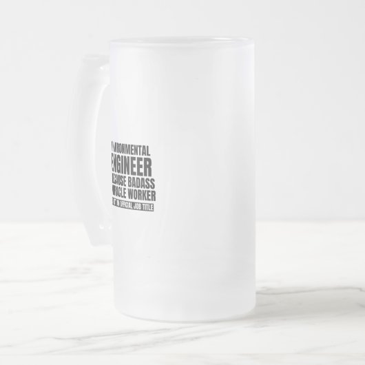 Umweltingenieur, weil Wunder funktionieren Mattglas Bierglas (Vorderseite Links)