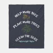 Umweltkampagne für Bienenzüchter gerettet Fleecedecke (Vorderseite)