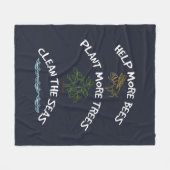 Umweltkampagne für Bienenzüchter gerettet Fleecedecke (Vorderseite (Horizontal))