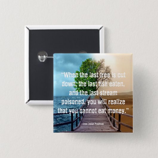 Umweltknopf Button (Vorne & Hinten)